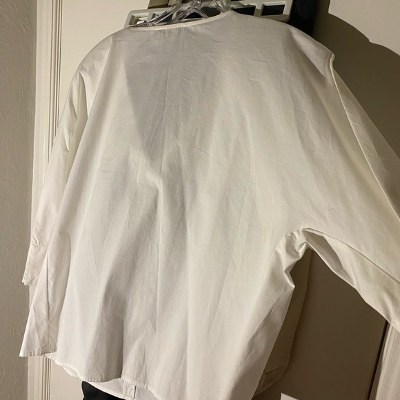 Lord & Taylor Cotton 3/4 Sleeve Top - Picture 6 of 8